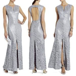 BCBGMAXAZRIA Cain Sequin Applique Dress
